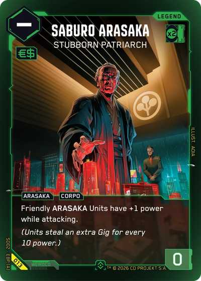 Saburo Arasaka - Stubborn Patriarch