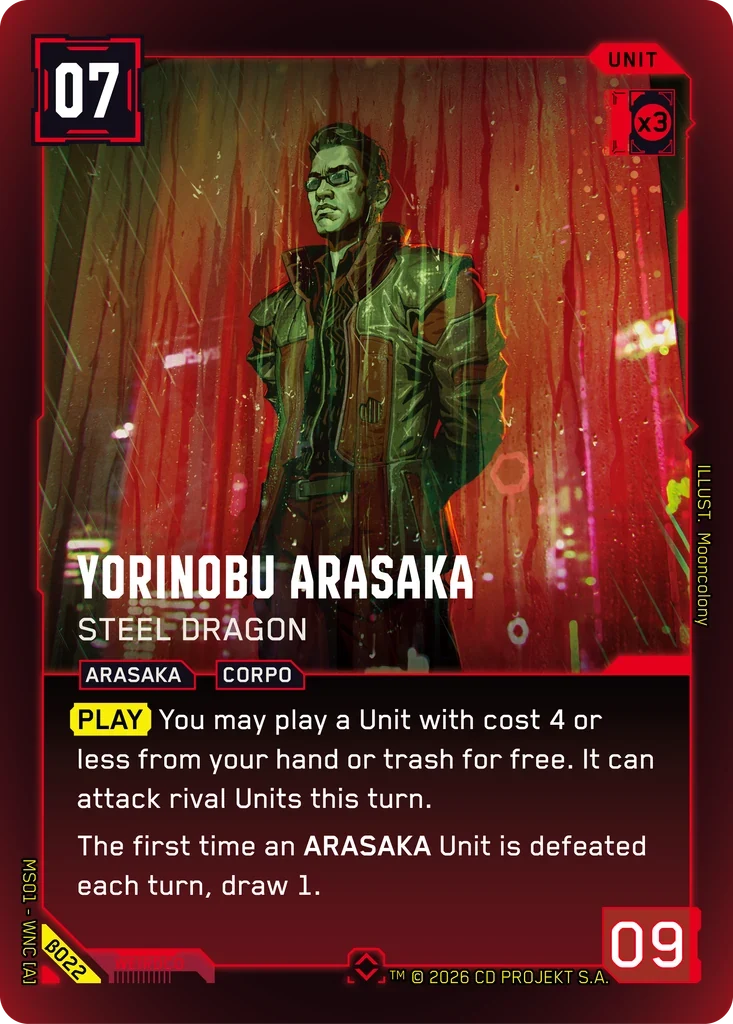 Yorinobu Arasaka — Steel Dragon