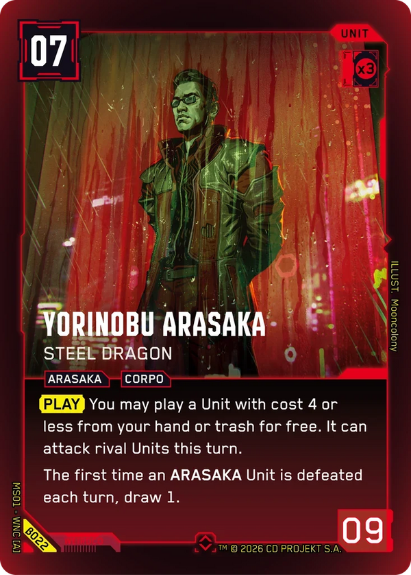 Yorinobu Arasaka — Steel Dragon